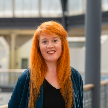 A photo of Yvonne Caddell in the Briggait.